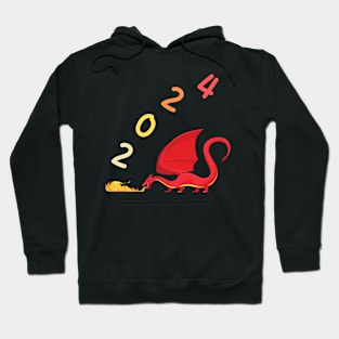 2024 red dragon Hoodie